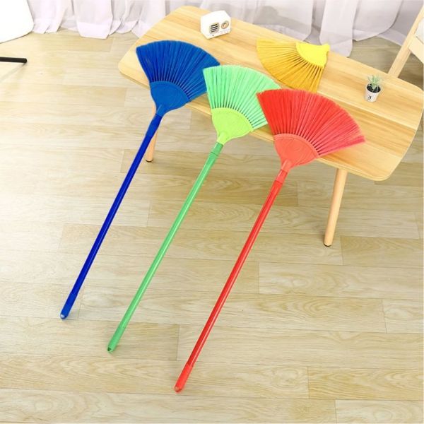 ไม้กวาด รูปพัด ปรับระดับได้ ไม้กวาด ปัดเพดาน ใยแมงมุม แปรง ปัดฝุ่น ปลอดภัย ทำความสะอาดได้ง่าย