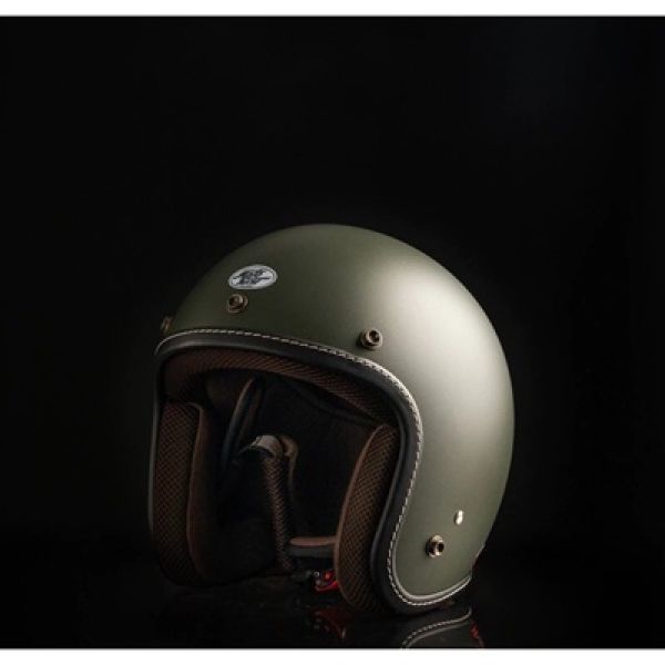 หมวกกันน็อคคลาสสิคห้าเป็ก ขี้ม้าคิ้วด้าน